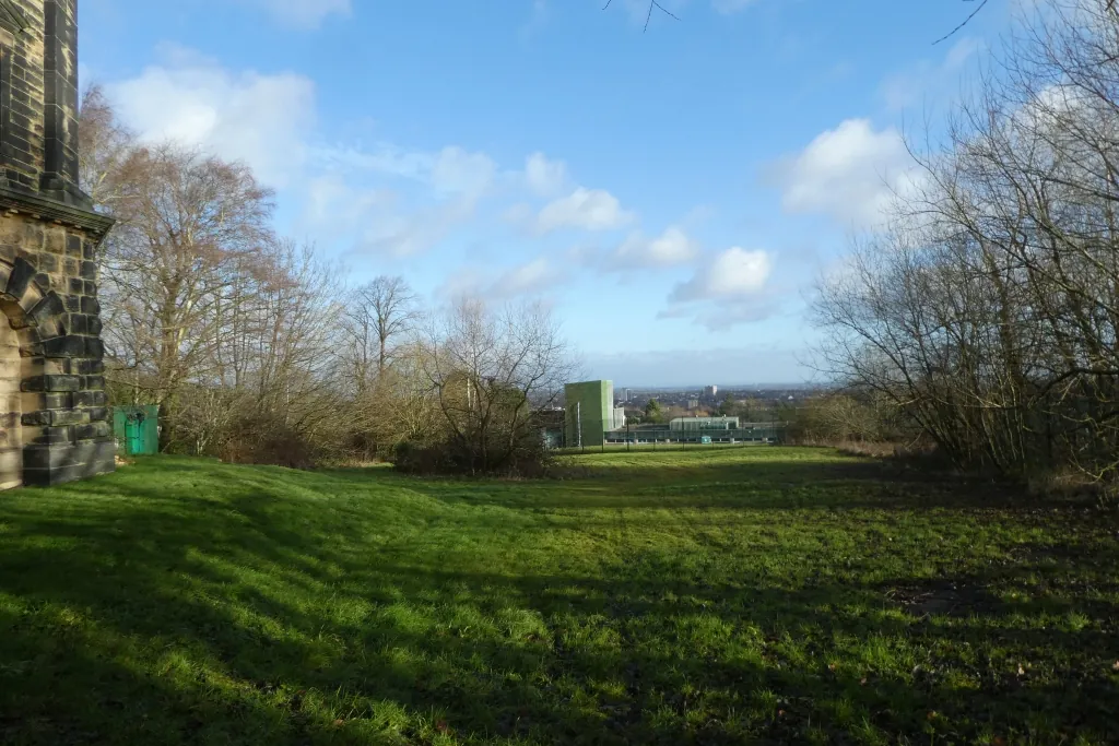 Beside the listed water tower on Harlow Hill, Harrogate